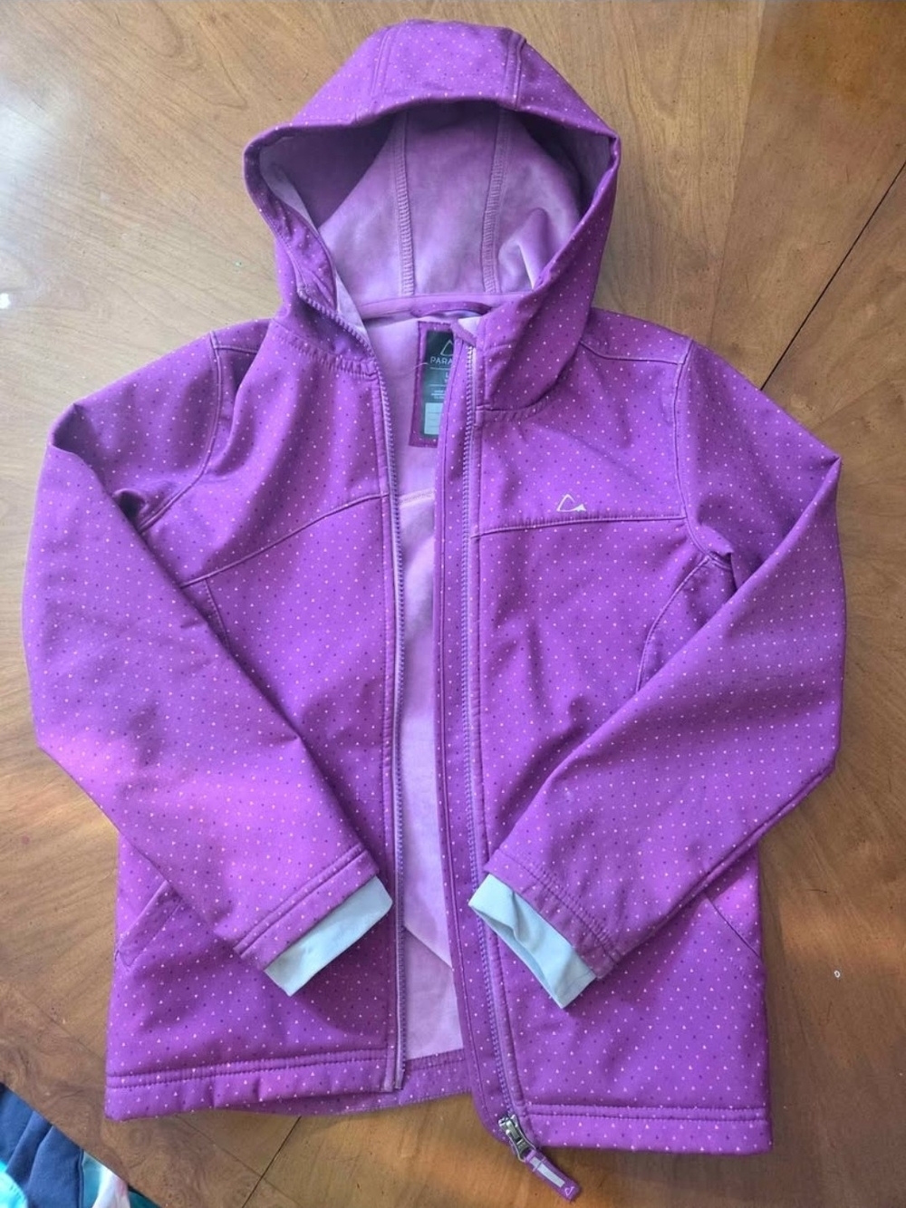 Girls Paradox Purple Hooded Softshell Jacket